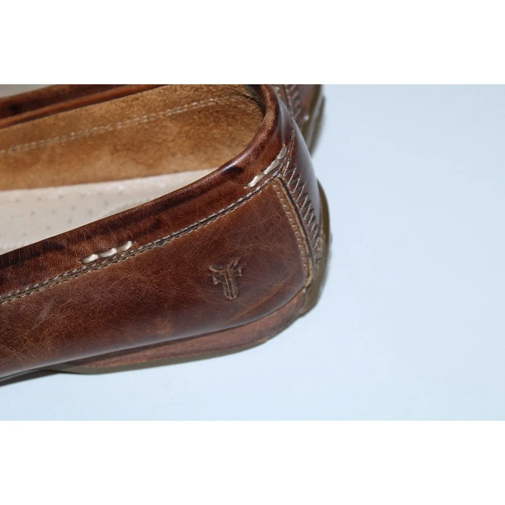Frye Men's Size US 9.5 Brown Leather Lewis Venetian Loafers